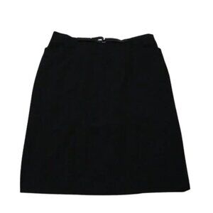 Vintage Skirt 90s i.e. Black Straight Midi Double Vent Size 16 NWT Deadstock